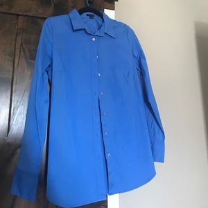 Blue Ann Taylor Perfect Shirt
